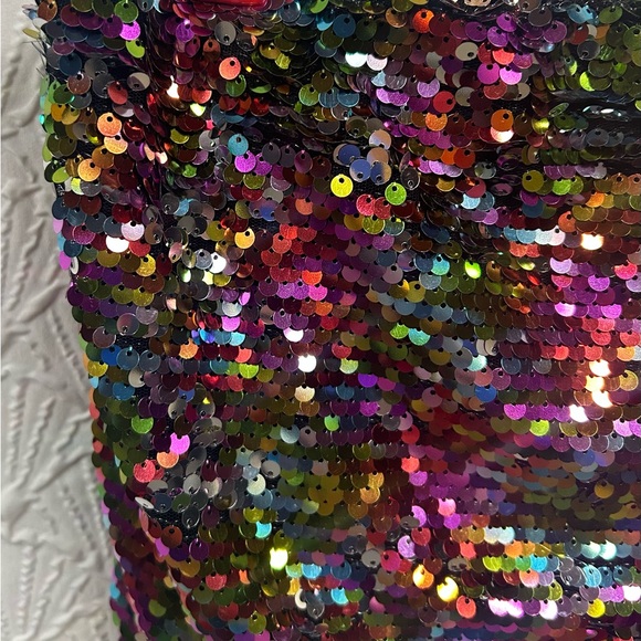 Wild Fable Large Mermaid Sequined Multicolor Women's Tube Top - Picture 3 of 5